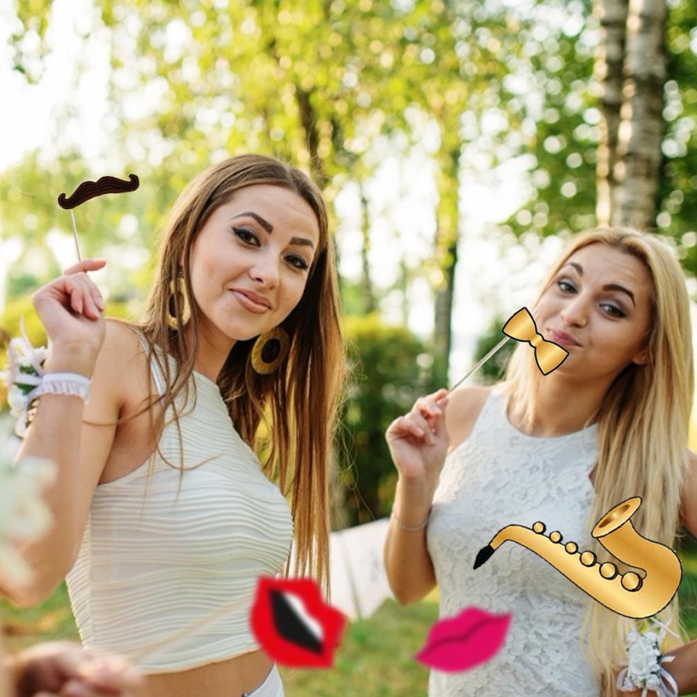 25PCS/Set Photo Props Roaring Themed DIY Photo Booth For Home Wedding Birthday Party Photography Props