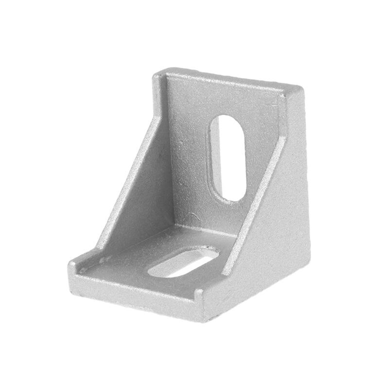 10pcs 4040 Fasten Fitting Angle 40x40 L Connector Aluminum Corner Bracket Joint Brace P0RE