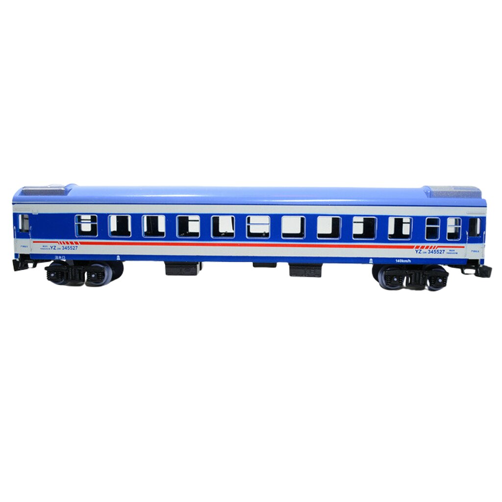 1/87 HO Scale Model Train Toy YZ25G Passenger Car Diesel Toy Children: Blue