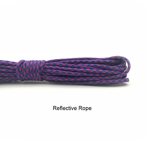 Reflekterande paracord 550lb 7 tråd 100ft 100 fot /31 meter överlevnad 7 tråd fallskärm paracord 550 fallskärm fallskärm