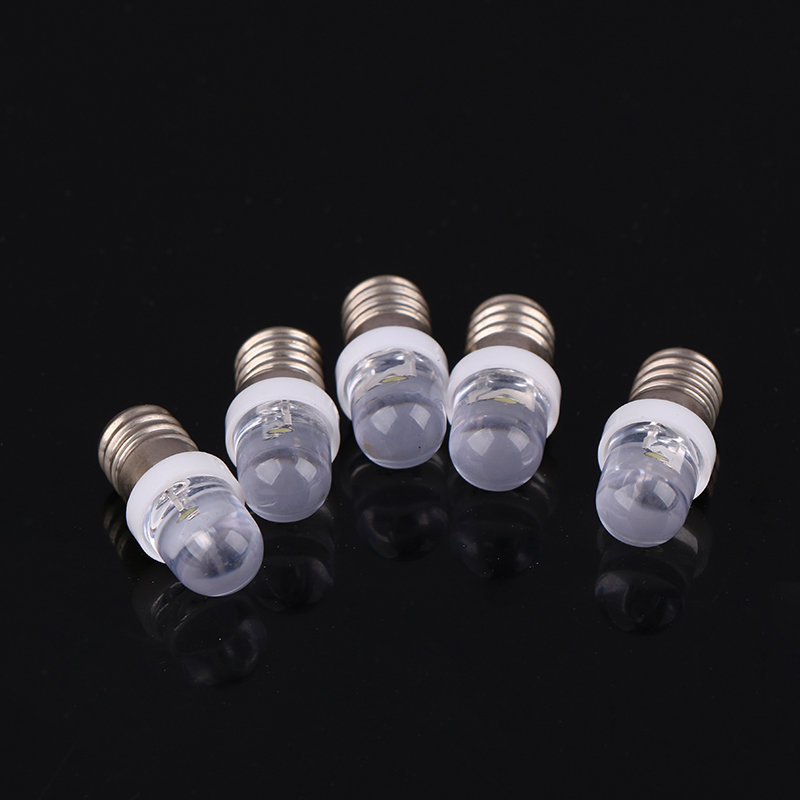 5Stck e10 LED-Lampe e10 dc 3v 6v 12v 24v Instrumenten lampe e10 Anzeige lampe altmodische Taschenlampe Taschenlampe DIY Arbeit Mini Licht