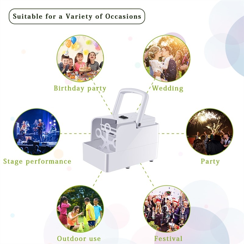 Bubble Machine Automatic Bubble Blower Party Birthday Wedding Bubble Maker Summer Outdoor Toy for Kids