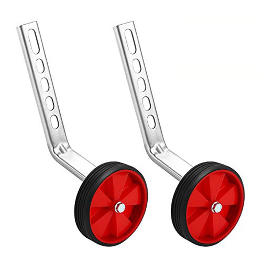 12/14/16/18/20/inch Holes Bicycle Training Wheels Universal Children Kid Bike Side Training Auxiliary Wheels Bicycle Stabiliser: Red