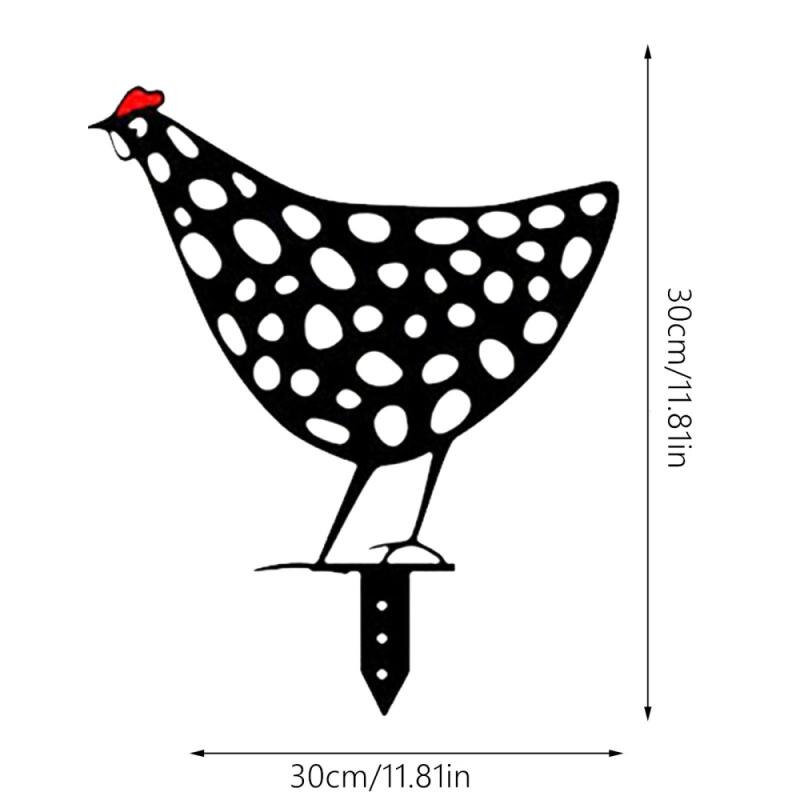 Plastic Garden Statues Chicken Yard Art Backyard Lawn Cutest Hen Yard Decor Garden Decoration Outdoor: 05