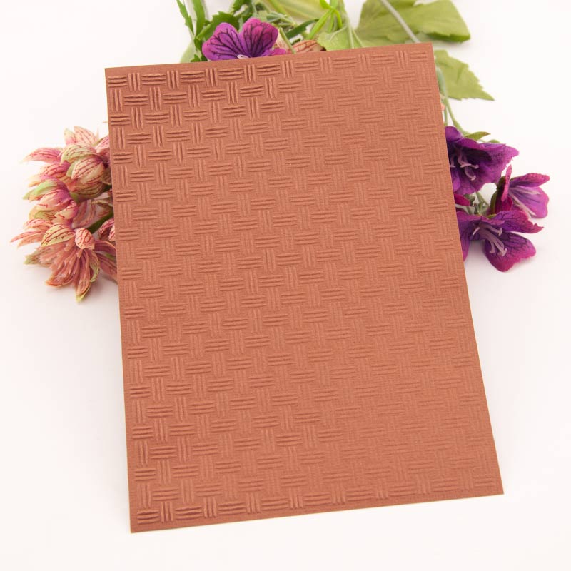 12.7x17.8cm Line Texture Square Embossing folders Plastic Embossing Folder For Scrapbooking DIY Photo Album Card Template