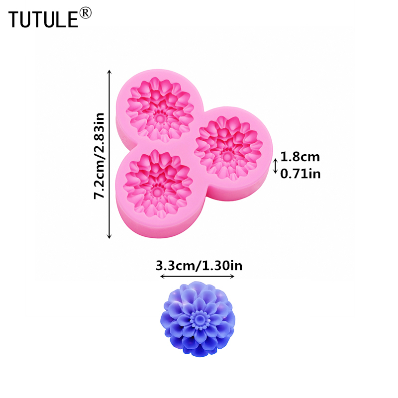 Ping-pong margarida flores molde de silicone diy rosa floral resina caso de telefone cabeça corda acessórios para o cabelo molde flor molde de chocolate: Default Title