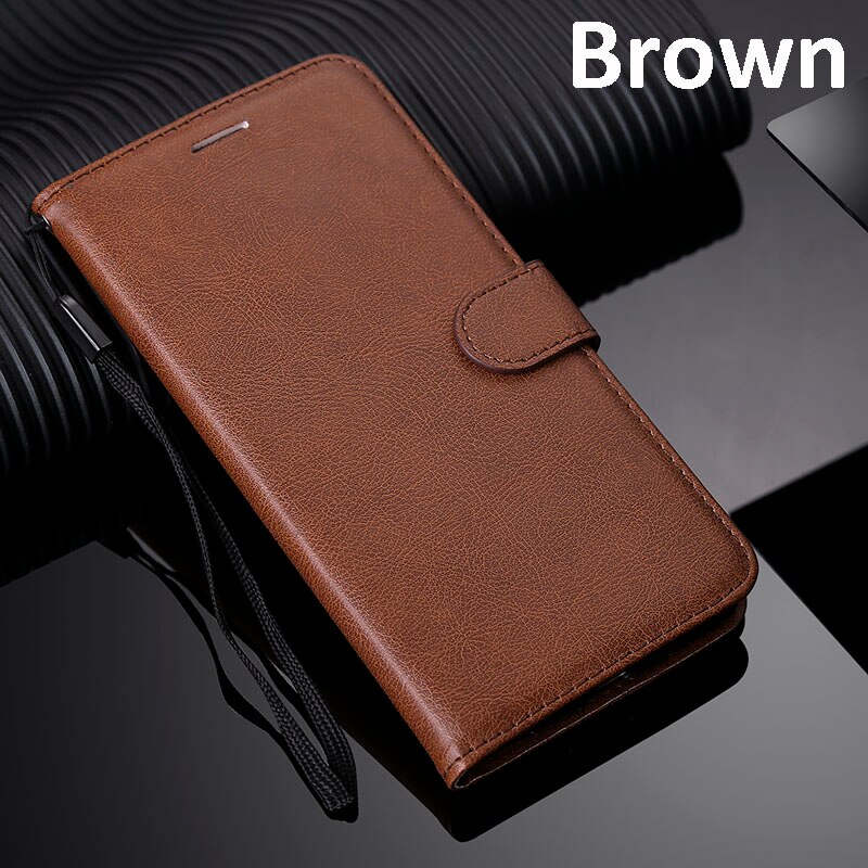 Funda cartera para LG K8 Lte K350 K350E K350N 5,0 "funda de cuero para teléfono para LG K7 bolsa versiones para LG K8 funda sólida: For LG K7 / KTCS-Brown