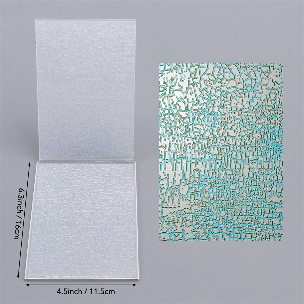 Carpeta de estampado con textura 3D, carpeta de estampado de fondo del Día de San Valentín para plantilla para hacer tarjetas, manualidades de álbum de recortes: Transparente