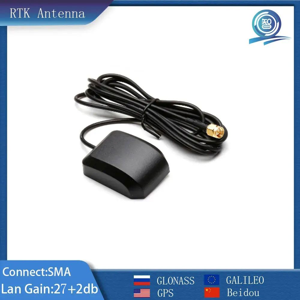 High Precision GPS Dual Band Positioning Antenna Lan Gain 27DBI Power Amplifier SMA Connect Enhanced Vehicle Navigation Signal