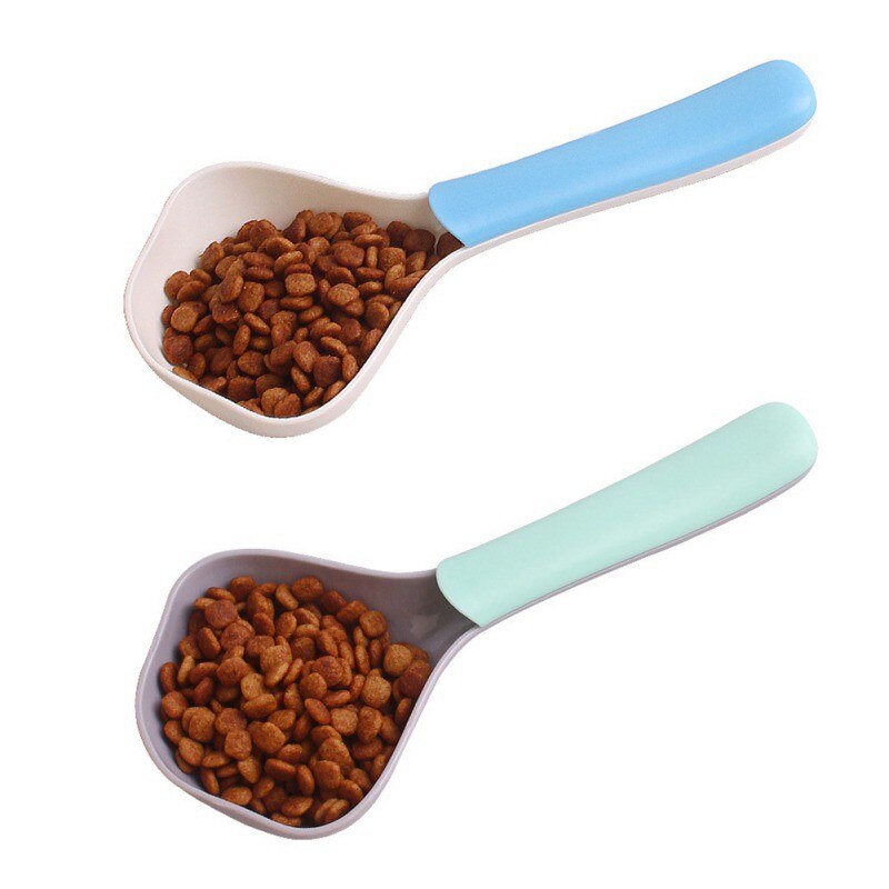Petfood Lepel Multifunctionele Hondenvoer Lepel Huisdier Voeden Lepel Voeden Lepel Met Afdichting Zak Clip Huisdier Feeders