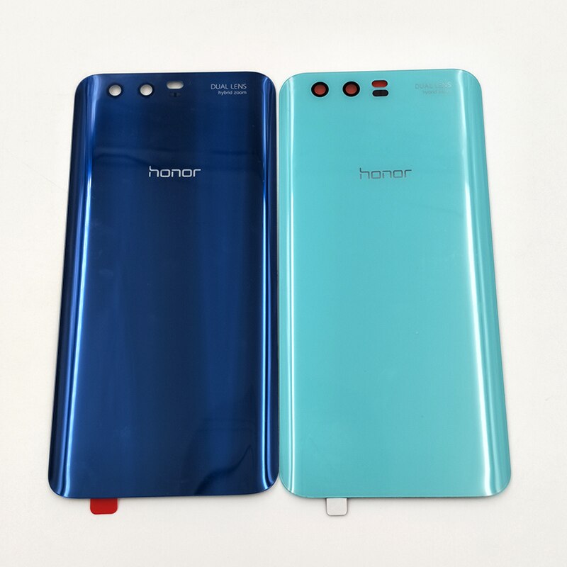 Alkuperäinen huawei honor 9 kotelon kansi takakannen akkukotelo lasiovi takapuhelimen vaihtokuori honor 9 :lle tarralla
