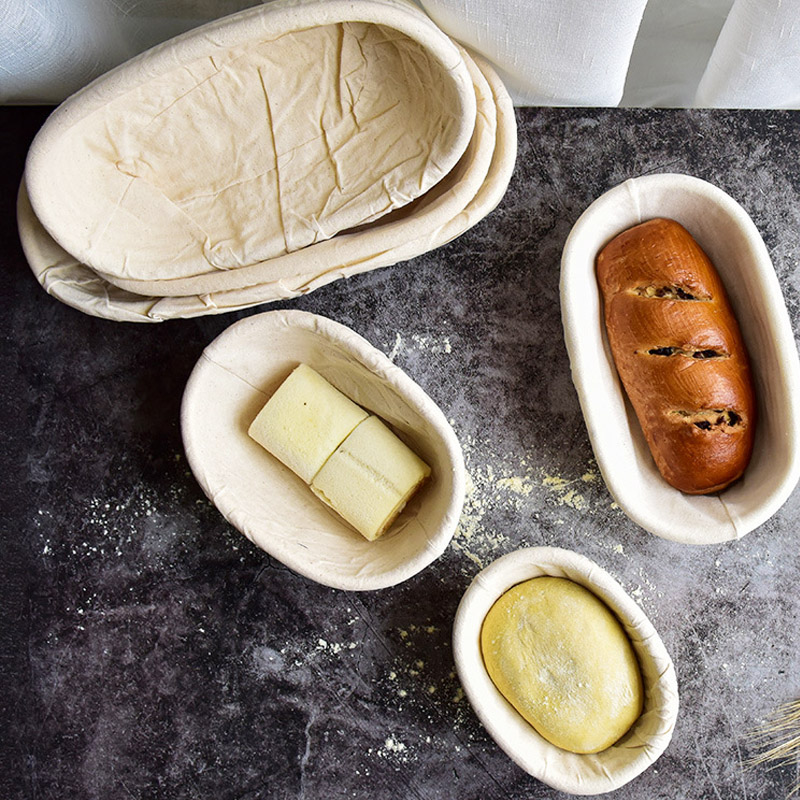 Cesta de fermentación de pan de fermentación europea, resistente al ratán Natural, suministros para hornear de masa fermentada DIY, cesta de mimbre para el hogar