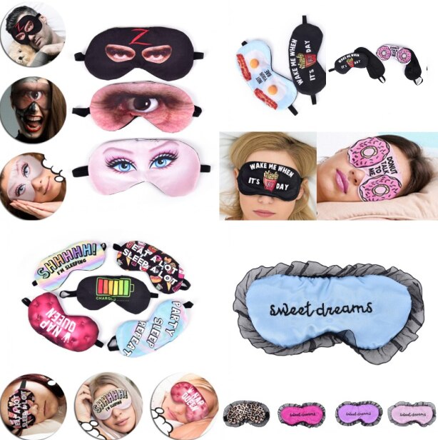 1Pcs Soft 3D Sleep Mask Natural Sleeping Eye Mask Eyeshade Cover Shade Eye Patch Women Men Portable Blindfold Travel Eyepatch