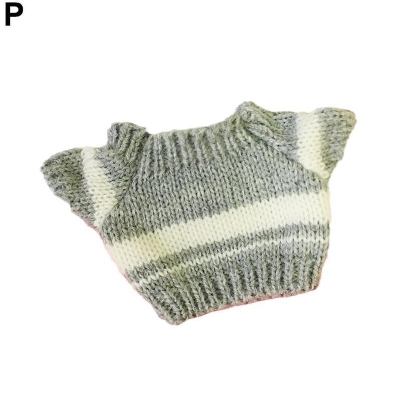 1 sztuk 20cm pluszowe zabawki słodkie ubrania z miękkiej dzianiny sweter zima Vintage dzieci lalki zabawki urodziny prezenty świąteczne akcesoria: P