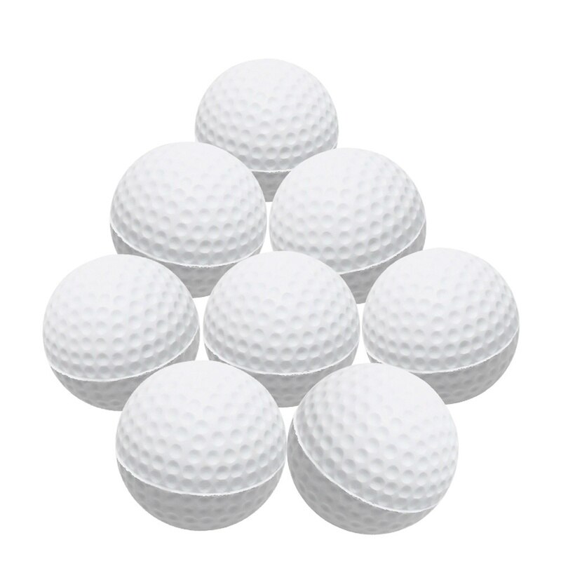 10 st övningsgolfbollar i set för nybörjare inomhus utomhus mjuk resår för att spela golfbollar golf övningsträningsbollar hjälpmedel