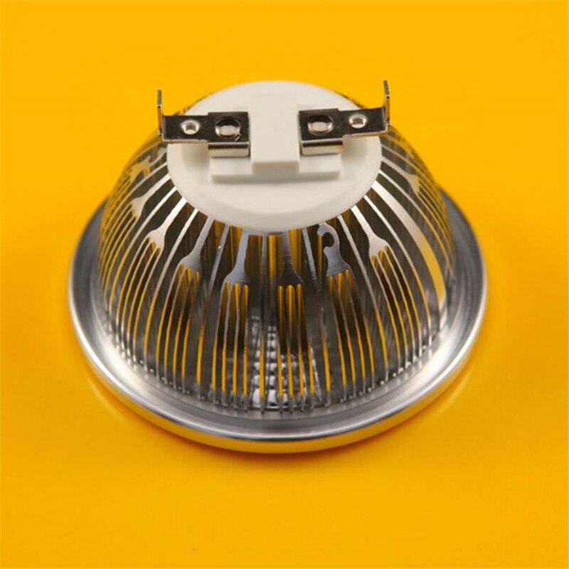 Bombilla LED superbrillante AR111, 15W, COB, AR111, QR111, G53, GU10, lámpara LED regulable, CA de 110V/220V/CC de 12V, 1 pieza