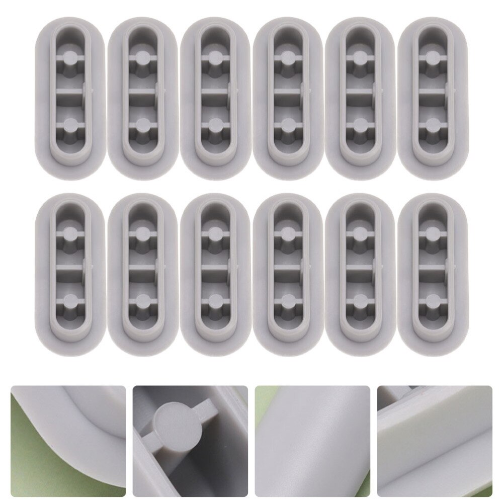 12Pcs Universele Wc Zitkussen Pads Toiletbril Bumper Toiletbril Pakkingen: Default Title