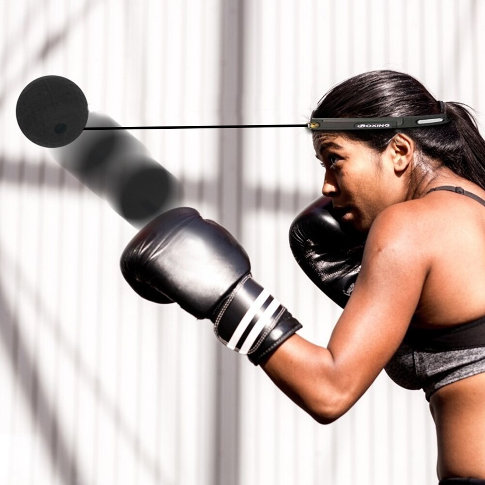 Juego de Pelota de goma para boxeo, reacción de entrenamiento con diadema para accesorios de trabajo eficaces