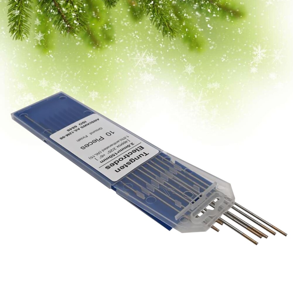 10pcs/1 Bag TIG Welding Tungsten Electrodes 1.5% Lanthanated WL15 Tungsten Electrode Welding Rods (1.6MM x 150MM): Silver 6