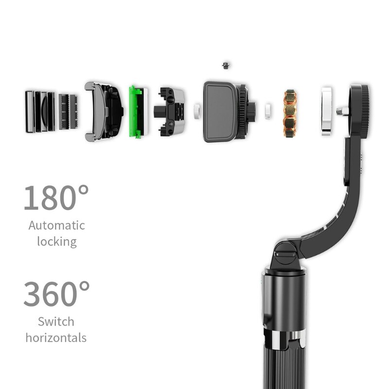 Gimbal Selfie Stick - L08 - Bluetooth Remote - Foldable - for Smartphones