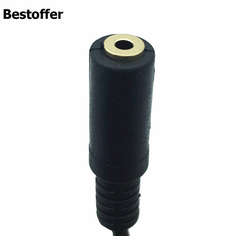 30Cm Dc 2.5Mm 3Pole Vrouwelijke Plug Aux Audio Trrs Adapter Converter Kabel