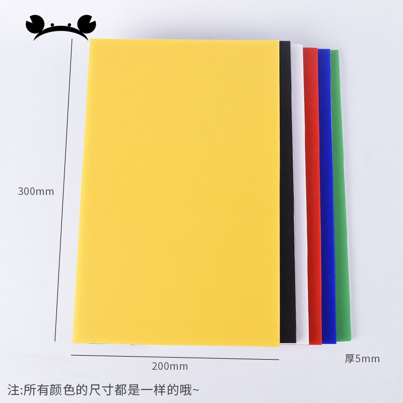 5 unids/lote 200x300x5mm KT tablero espuma tablero papel plástico tablero modelo material para Modelo kt RC