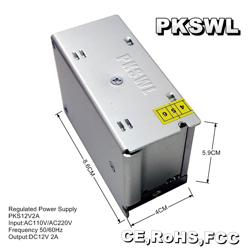 Regulated Power Supply DC12V 2A AC100-240V to DC 12 V Switching Power Supply for CCTV and LED