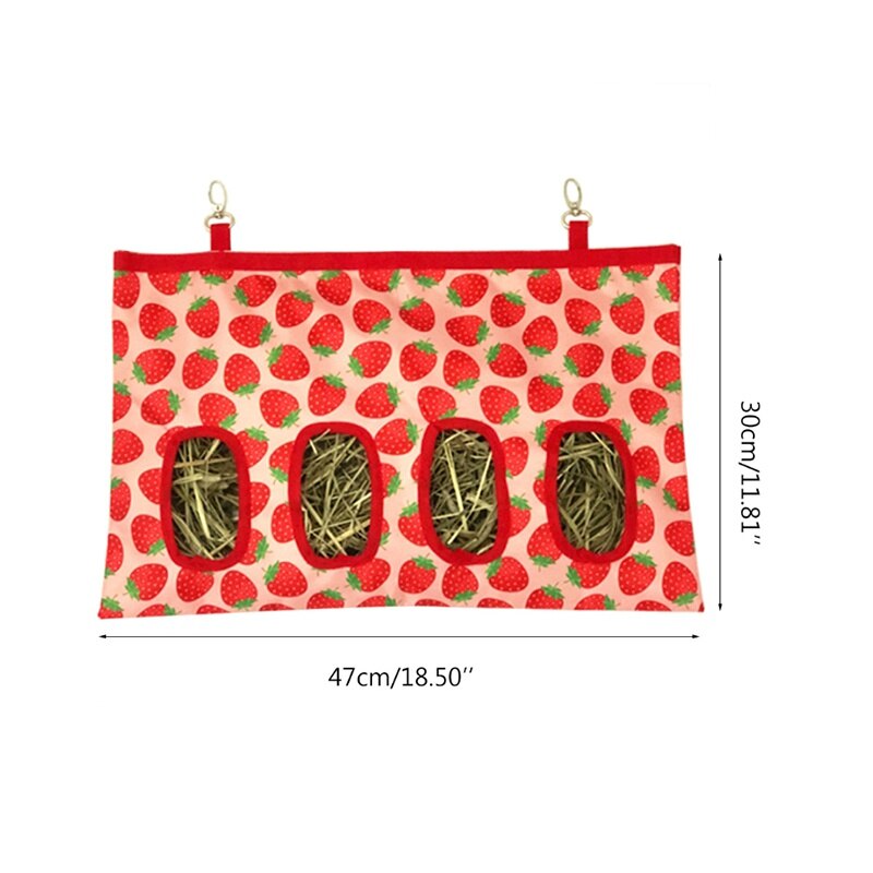 Hanging Feeder Holder Feeding Dispenser Container Small Animal Guinea Pig Hamsters Feeder Bag accesorios para jaula de conejo