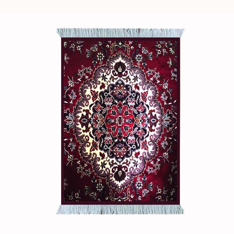 MRGLZY Mini Carpet Persian Weaving Pad Mouse Pad Carpet Big Pattern Cup with Side Home Office Desk Decoration Craft Retro Style: 280X180X3MM-2