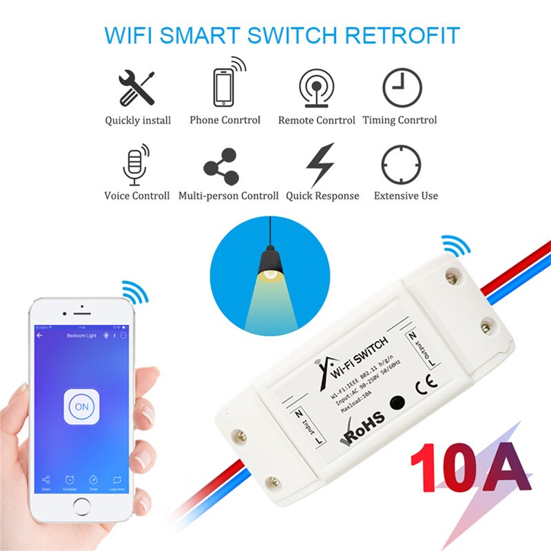 Ewelink Smart Switch Wifi Schakelaar Module Voor Los Android Wifi Diy Smart Wireless Remote Switch Werken Met Alexa Google Thuis ifttt