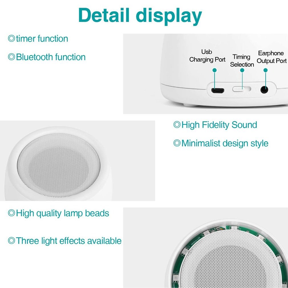 White Noise Sleep Therapy Sound Machine Sleeping Helper Insomnia Physiotherapy Instrument Sleep Enhancer