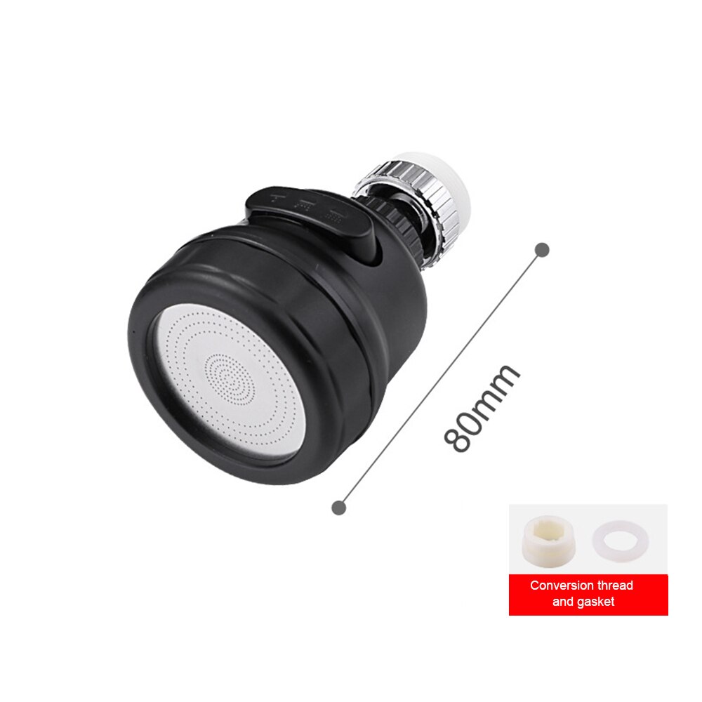 High Pressure Kitchen Faucet Extender Rotatable Faucet Aerator Water Saving Tap Nozzle Adapter Bathroom Sink Accessories: E