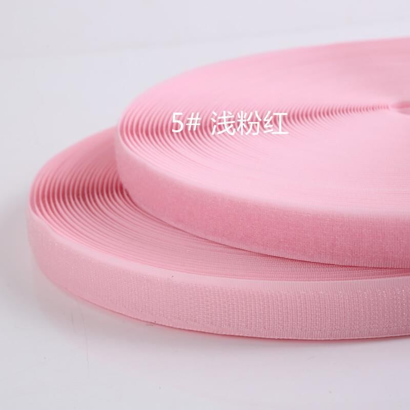 2cm Magic Strap Tape Velcros Adhesive Fastener DIY Polyester Nylon Hook Loop Tape Fastener Sewing Accessories No Glue: 5 Pink