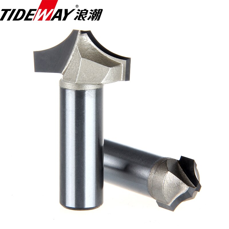 Tideway Tungsten Carbide Arc Router Bits R Angle Grade Woodworking Slotting CNC Tool Milling Cutter for Wood