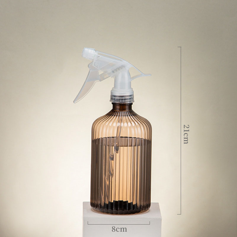 Bouteille de pulvérisation en plastique, bouteilles de pulvérisation robustes, anti-fuite, bouteille d'eau vide pour Solution de nettoyage avec buse réglable: Gris clair