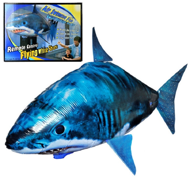 Remote Control Flying Shark Toy RC Air Swimming Fish Infrared RC Flying Air Balloons Clown Fish Kid Toys Party Decoration