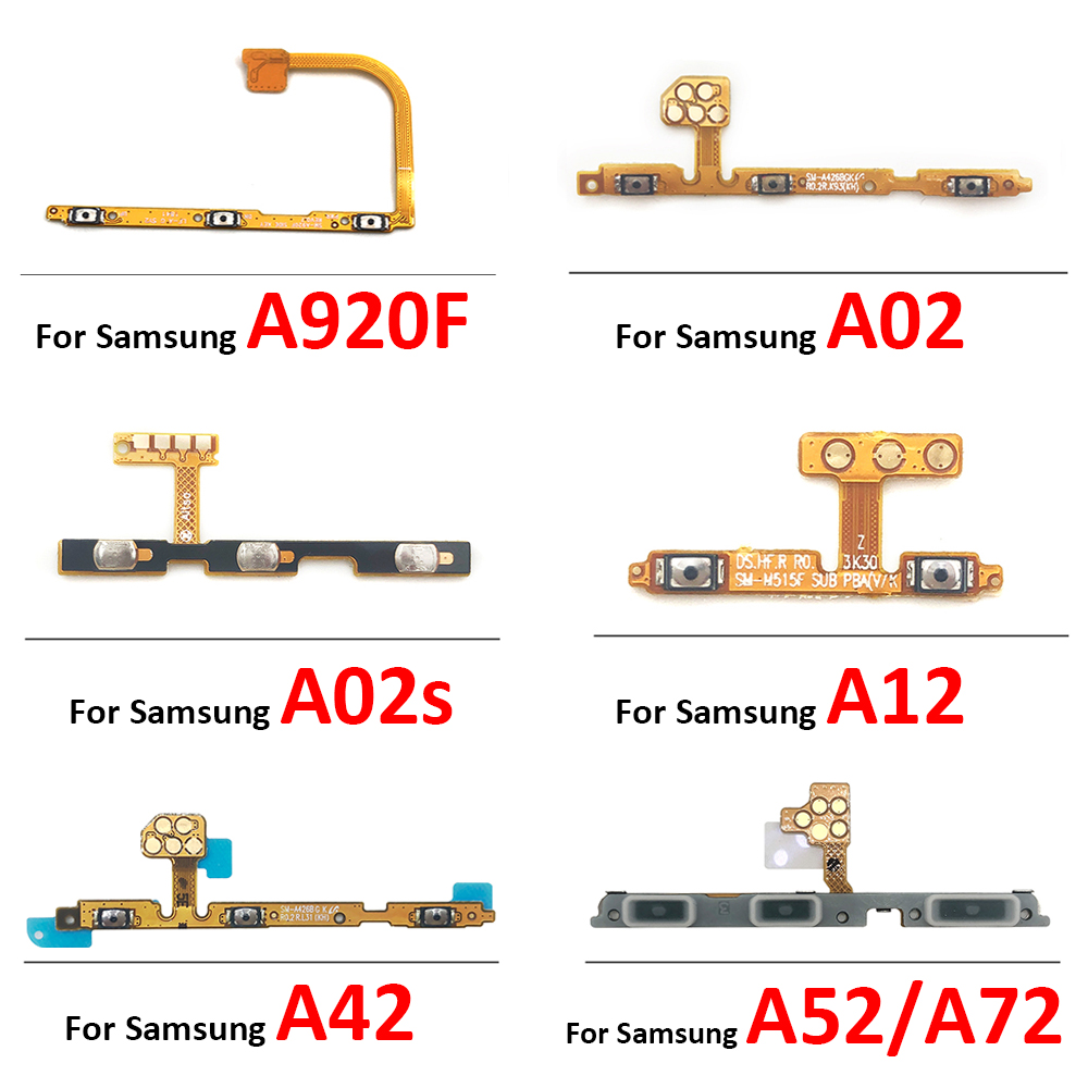 Power On Off Volume Zijknop Key Flex Kabel Voor Samsung Galaxy A02 A02S A12 A9 A920F A32 A42 a52 A72 A03s A03 Core 4G 5G