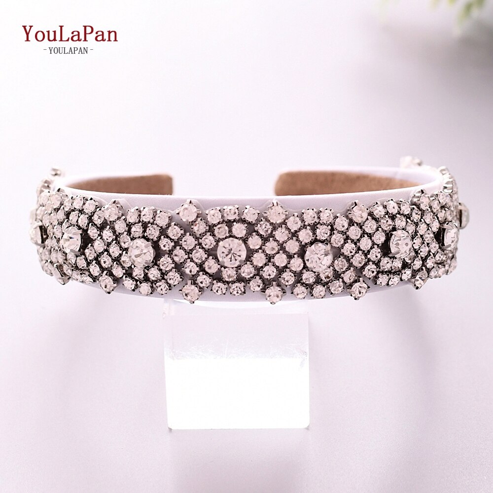 Youlapan S28B-FG Zilveren Bruids Haar Accessoires Strass Bruiloft Haar Wijnstokken Voor Bruid Sliver Diamond Bruiloft Hoofdband