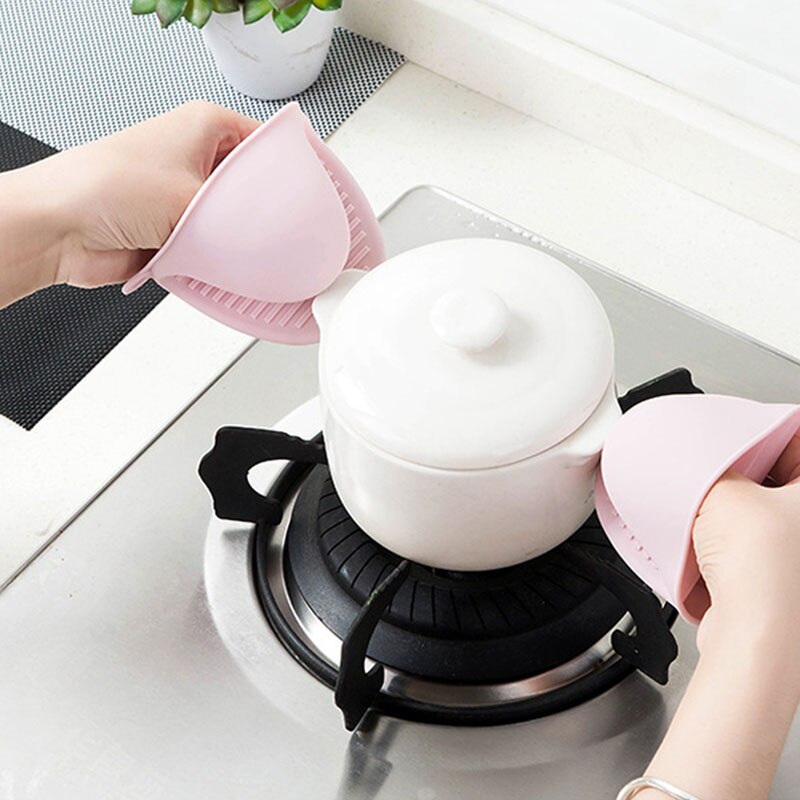 Gants de four en Silicone pour micro-ondes, 1 pièce, mitaine résistante à la chaleur, poignées antidérapantes, pinces à bol, Gadgets de cuisine, directe