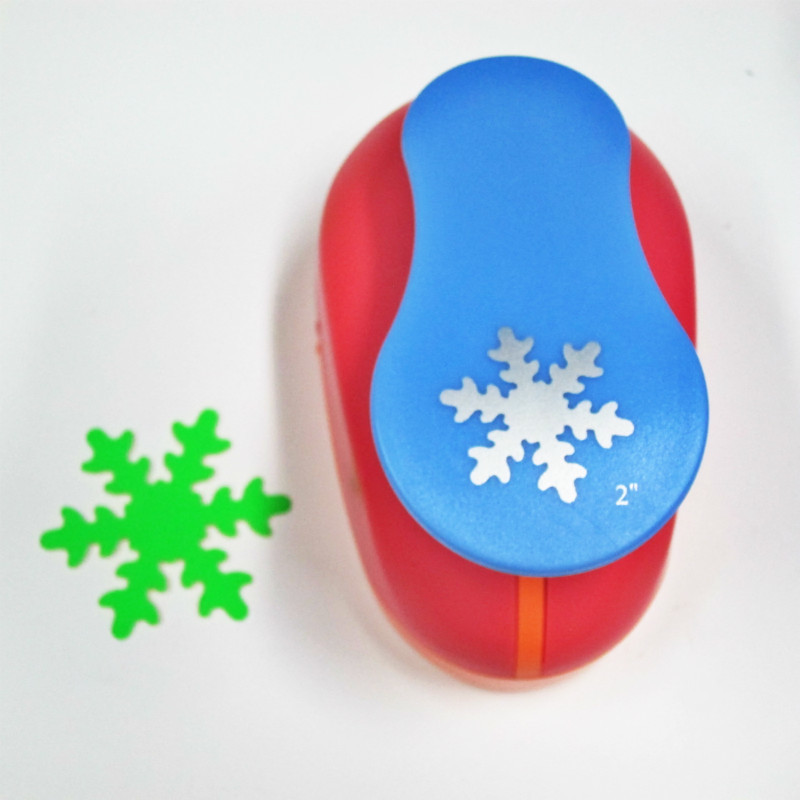 Snow Cutter Craft Punch Snowflake 2" Hole Puncher Scrapbook Scrapbooking Punched Paper Flowers Punches Children's Diy Embossers