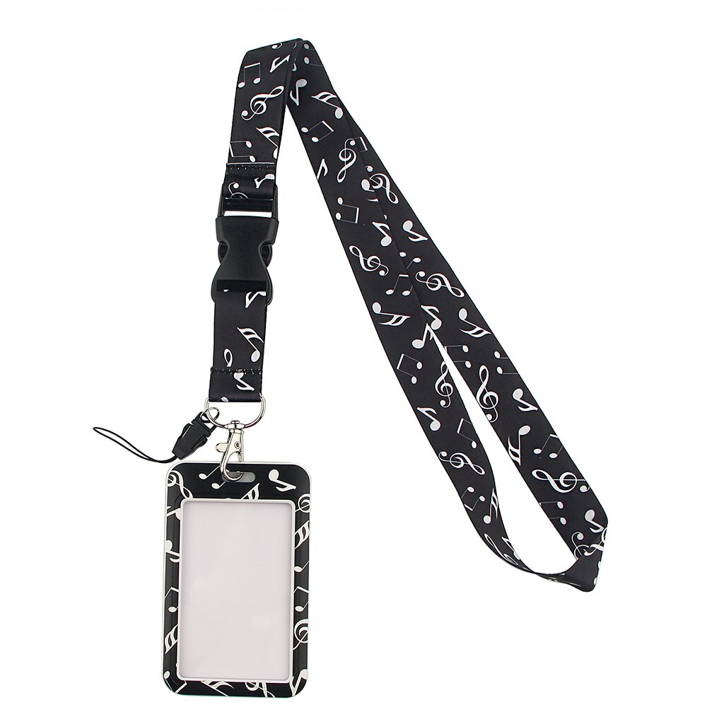 JF464 Musical Note Keychain Art Lanyard For Keys Keychain Lanyard Strap For Phone Accessories Lanyards Neck Strap Keyring