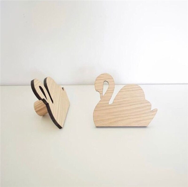 Rattan Wand Haken Kleidung Hut Hängen Haken Häkeln Nordic Vintage Tuch Halter Organizer Kleiderbügel Decor für Home Hotel Wohnheim Dekor: 1pcs Swan Hook