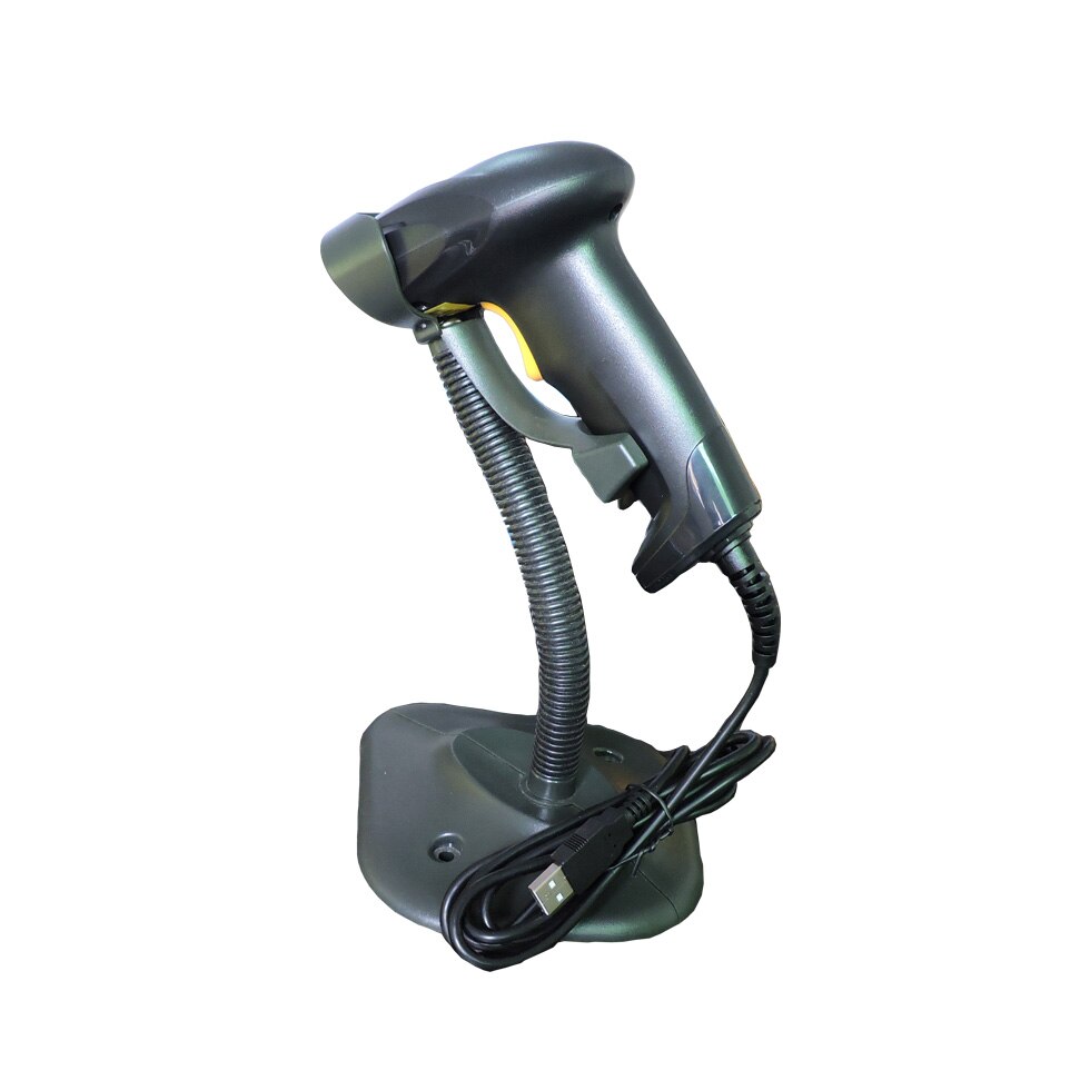 Stregkodescanner håndholdt scanner med standholder automatisk stregkodelæser automatisk scanning pos scanning til inventar