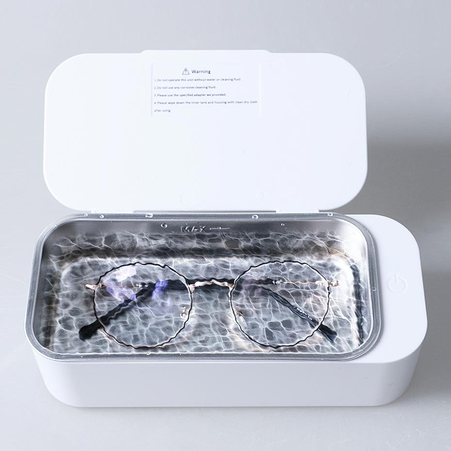 Bærbare briller ultralydsrenser bedste husholdnings smykker ultralyd rengøringsmaskine mini ur vibrationsenhed fabrik pris