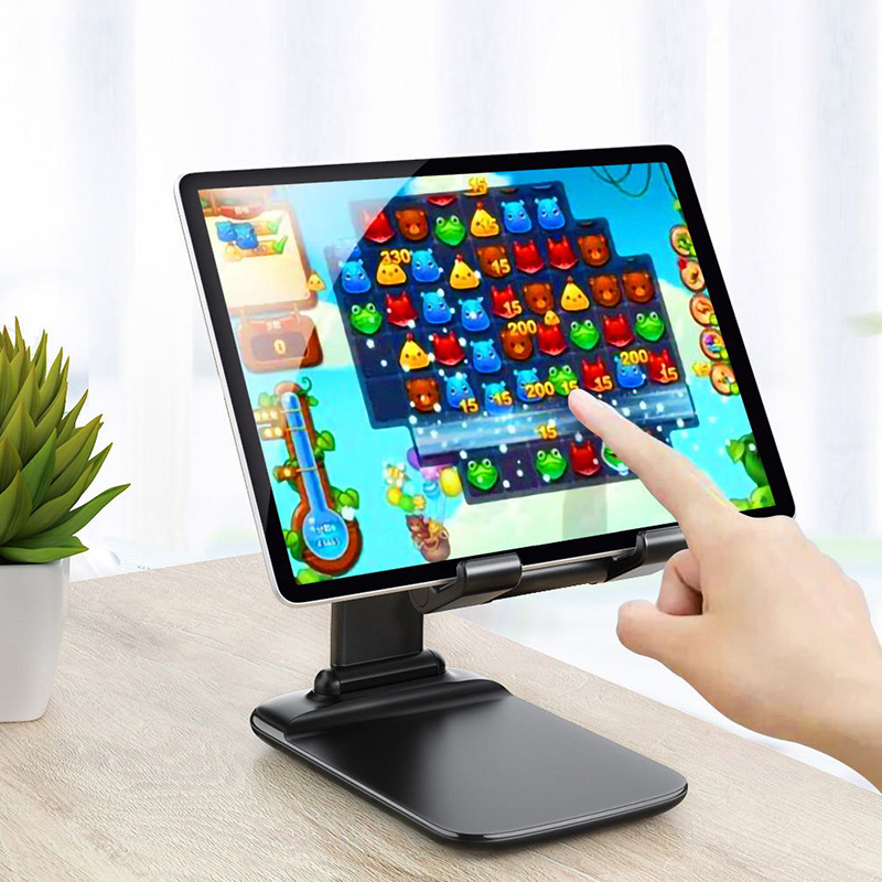 Foldable ABS Desktop Mobile Phone Stand For IPad ForIPhone Smartphone Support Tablet Desk Cell Phone Poetable Holder Bracket