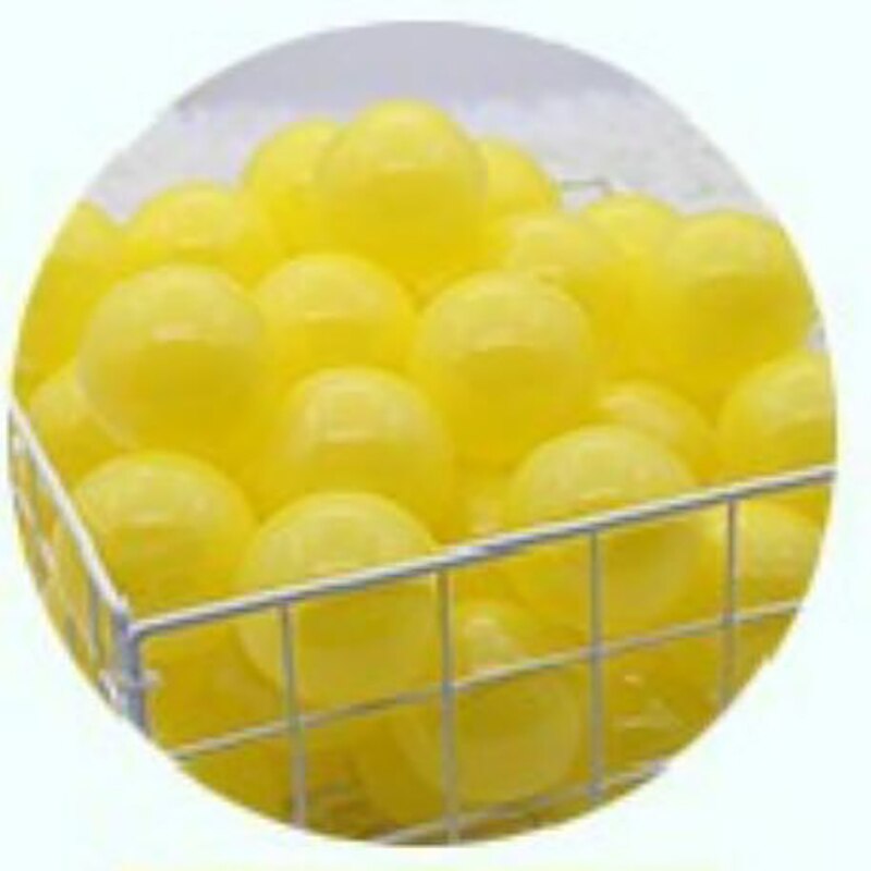 100pcs New Variopinta Palline di Plastica Giocattoli Soft Water Ocean Wave Palle per La Piscina Del Bambino Swim Pit Giocattoli Outdoor aria di Sport Regalo Palla: yellow