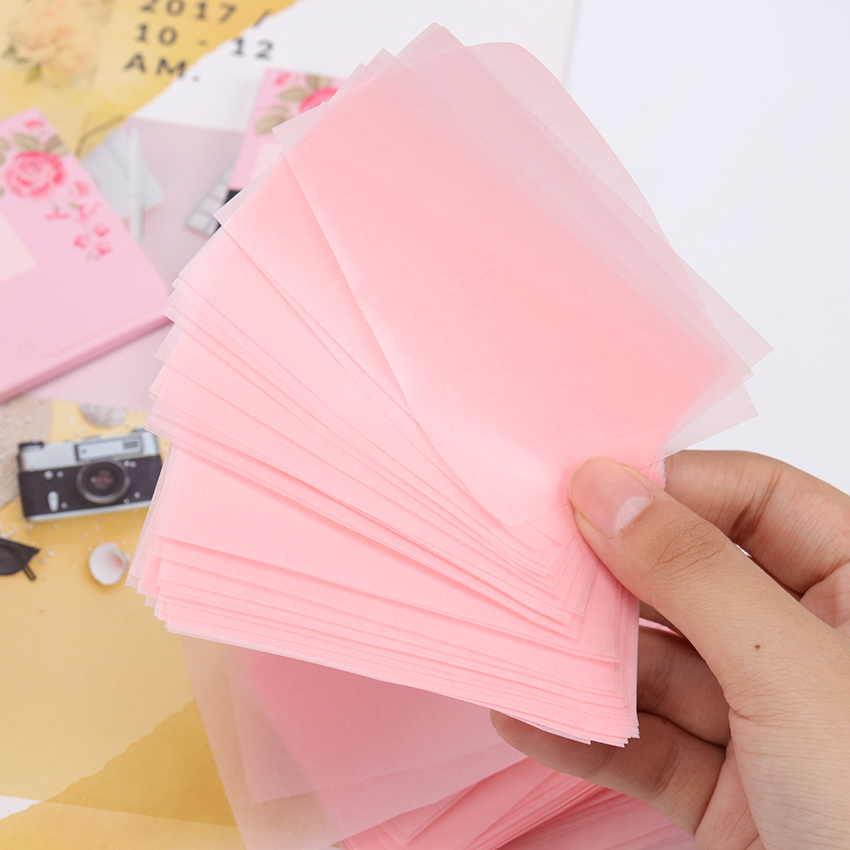 100 Stks/pak Plant Vezels Linnen Pulp Make-Up Reiniging Olie Absorberende Gezicht Papier Absorberen Blotting Gezichtsreiniger Gezicht Tool