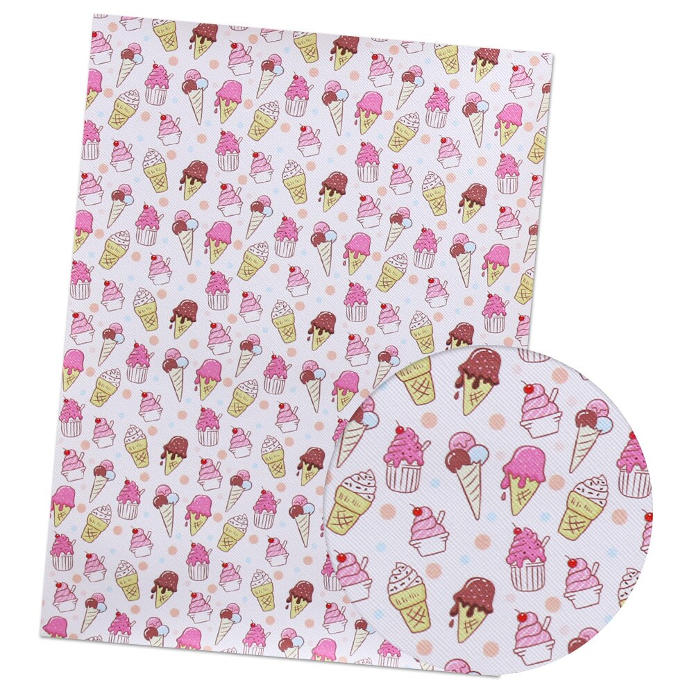 Ibow-tissu en cuir synthétique 22x30cm imprimé avec séries fantasmes, pour bricolage, arcs de cheveux, sacs faits à la main, matériel de bricolage: 06