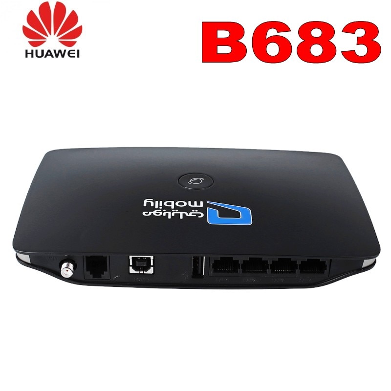 Billig huawei  b683 3g sim trådløs terminal /3g trådløs router 850/900/1800/1900 mhz sort