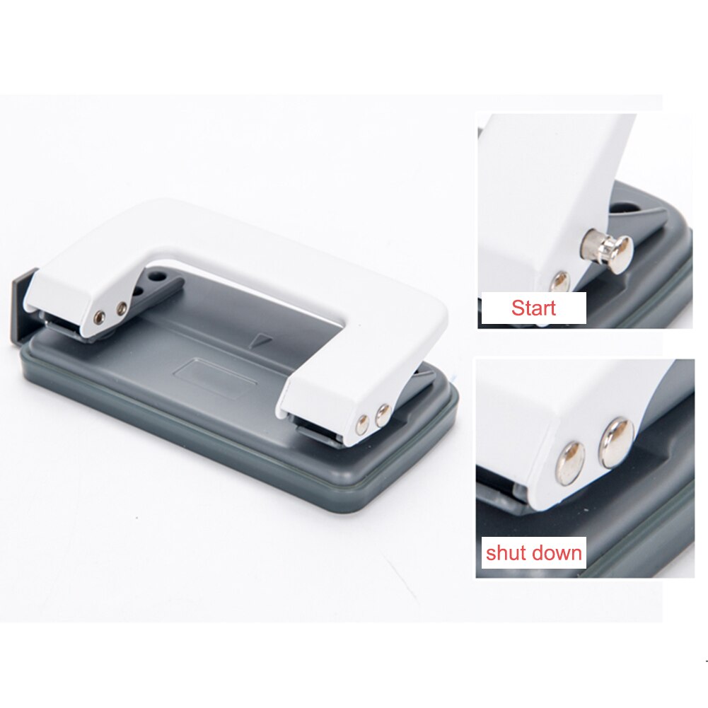 Perforadora de papel manual de 1 Uds. Para oficina escolar 2 agujeros perforadoras para colección de recortes 10 páginas equipo de encuadernación buena herramienta
